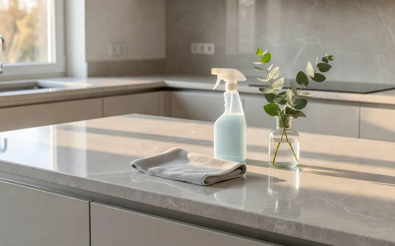 Before/after cleaning details, supplies, tidy rooms; no fake reviews or brand marks.
